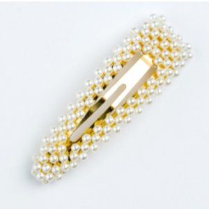 Metal Hair Clip For Women Girls, Pearl Hair Accessories Brooches (4 Pieces)